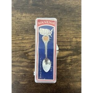 Vintage Holiday World Santa Claus Indiana‎ Souvenir Collector Baby Spoon